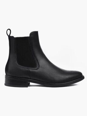 NEW Thursday Women's Duchess Leather Chelsea Boots in Black 12
